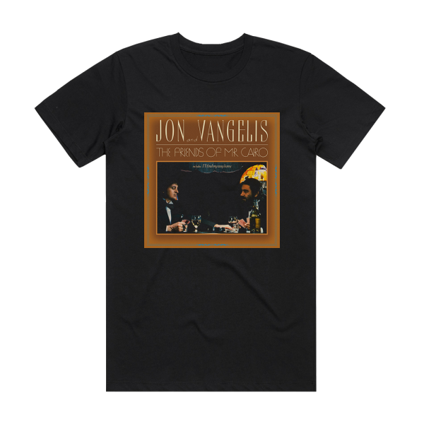 Jon and Vangelis The Friends Of Mr Cairo Album Cover T-Shirt Black