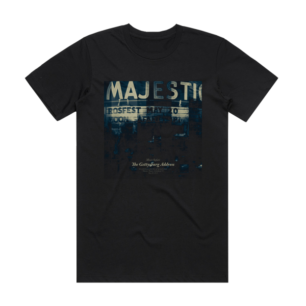 Moon Safari The Gettysburg Address Album Cover T-Shirt Black