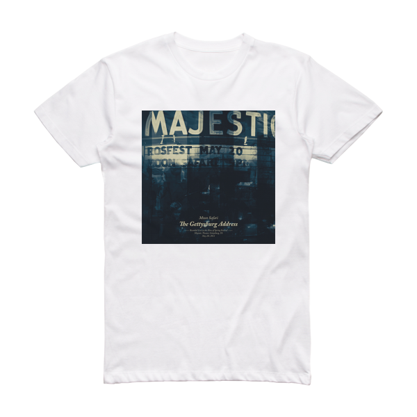 Moon Safari The Gettysburg Address Album Cover T-Shirt White
