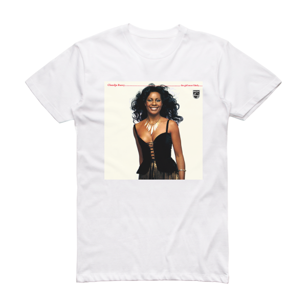 Claudja Barry The Girl Most Likely Album Cover T-Shirt White