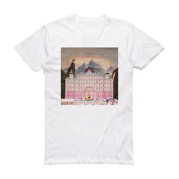 Alexandre Desplat The Grand Budapest Hotel Album Cover T-Shirt White