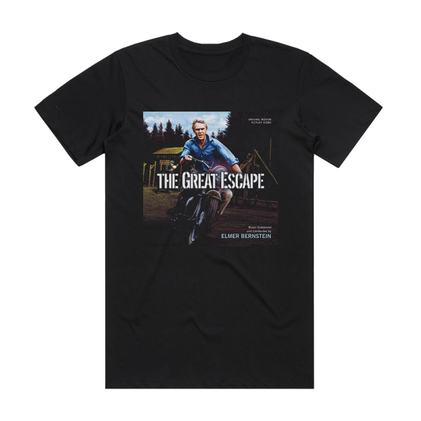 Elmer Bernstein The Great Escape Album Cover T-Shirt Black