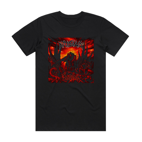 Krisiun The Great Execution Album Cover T-Shirt Black