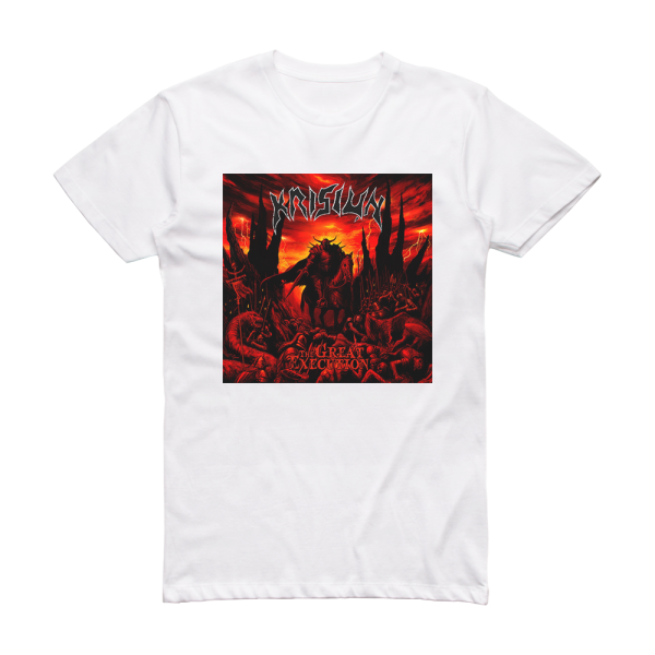 Krisiun The Great Execution Album Cover T-Shirt White