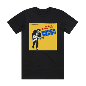 Chuck Berry The Great Twenty Eight Album Cover T-Shirt Black