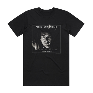 Neil Diamond The Greatest Hits 1966 1992 Album Cover T-Shirt Black