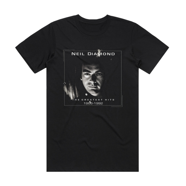 Neil Diamond The Greatest Hits 1966 1992 Album Cover T-Shirt Black