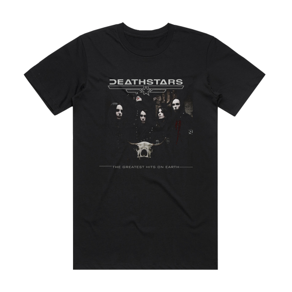Deathstars The Greatest Hits On Earth Album Cover T-Shirt Black