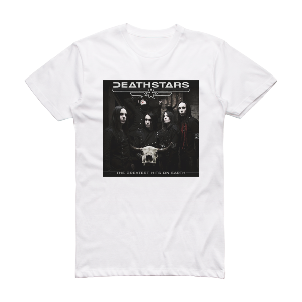 Deathstars The Greatest Hits On Earth Album Cover T-Shirt White