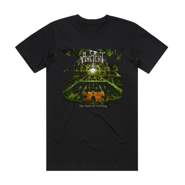 Ancient The Halls Of Eternity Album Cover T-Shirt Black
