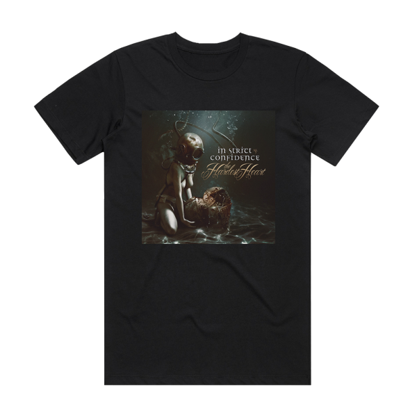 In Strict Confidence The Hardest Heart Album Cover T-Shirt Black