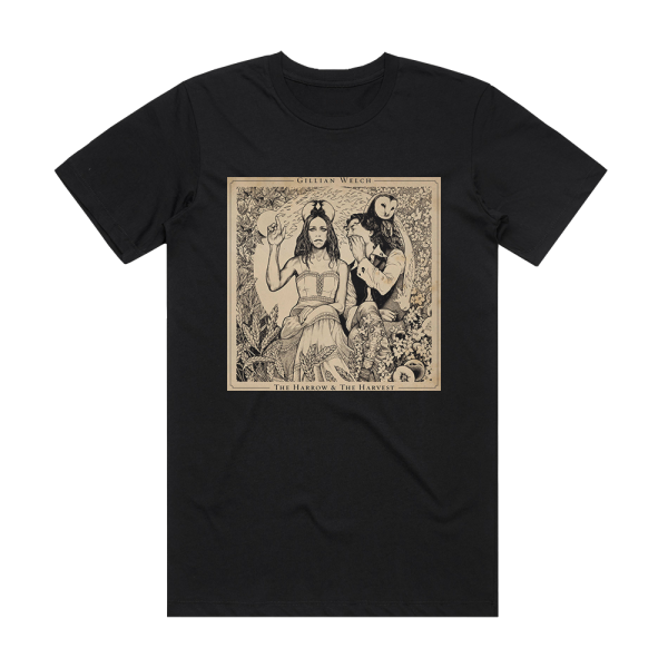 Gillian Welch The Harrow The Harvest Album Cover T-Shirt Black