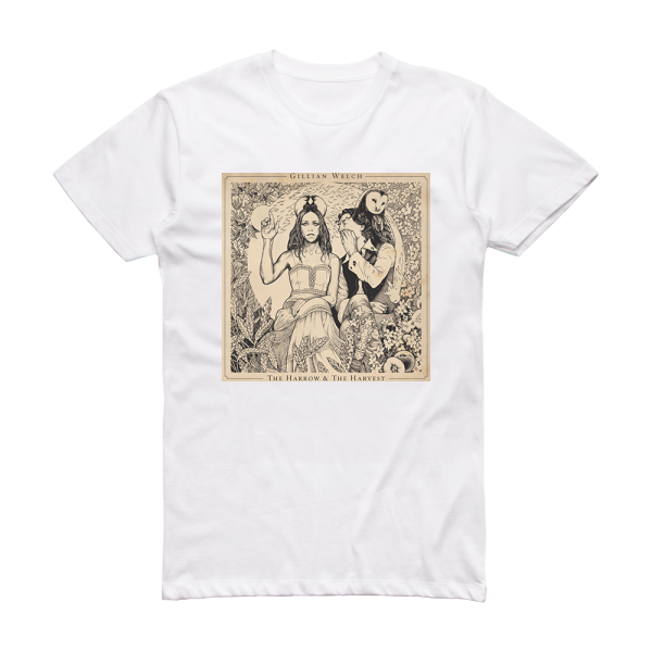 Gillian Welch The Harrow The Harvest Album Cover T-Shirt White