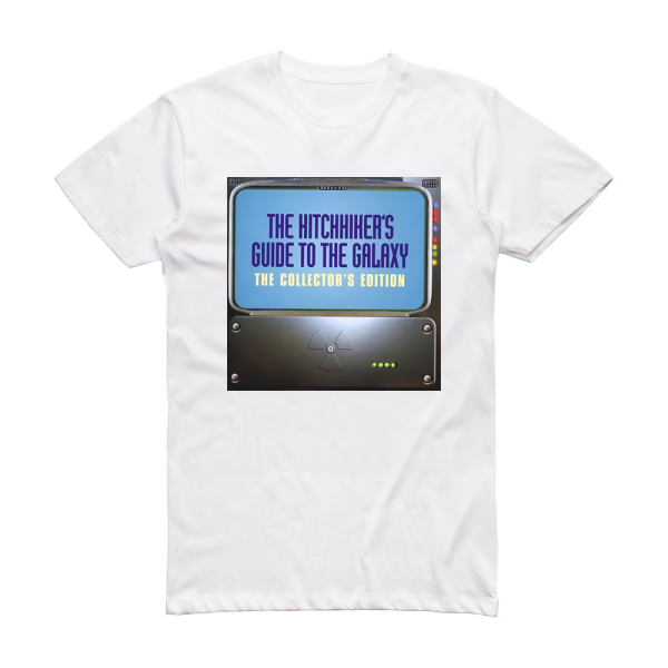 Douglas Adams The Hitchhikers Guide To The Galaxy Album Cover T-Shirt White