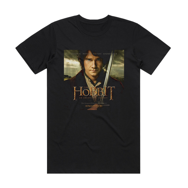 Howard Shore The Hobbit An Unexpected Journey 1 Album Cover T-Shirt Black