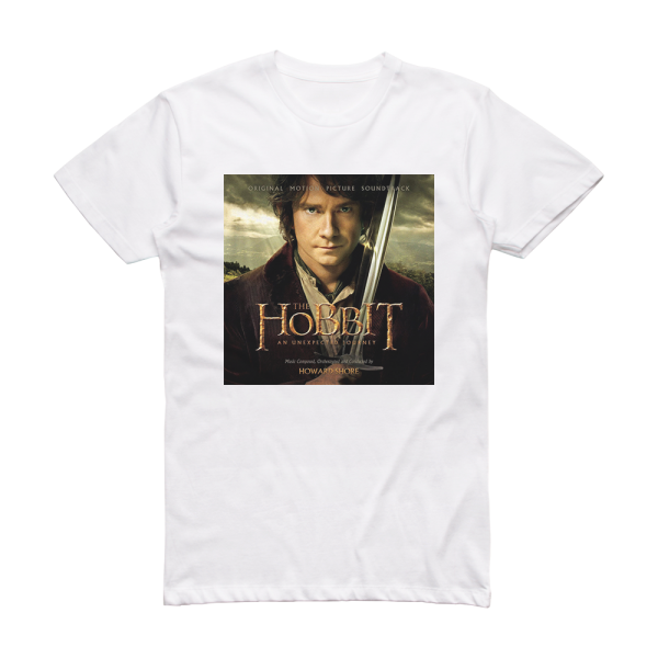 Howard Shore The Hobbit An Unexpected Journey 1 Album Cover T-Shirt White