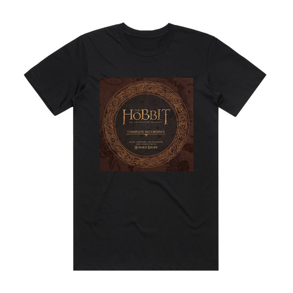 Howard Shore The Hobbit An Unexpected Journey 3 Album Cover T-Shirt Black