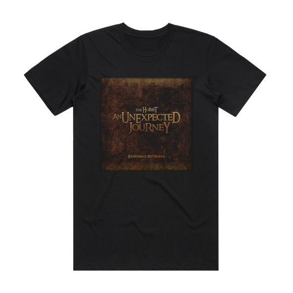 Howard Shore The Hobbit An Unexpected Journey 5 Album Cover T-Shirt Black