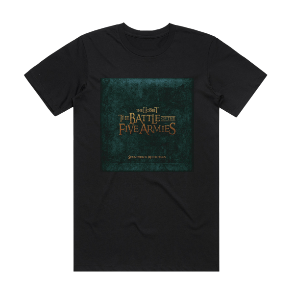 Howard Shore The Hobbit The Battle Of The Five Armies 5 Album Cover T-Shirt Black