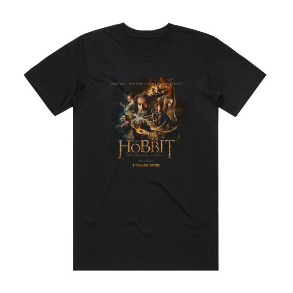 Howard Shore The Hobbit The Desolation Of Smaug 2 Album Cover T-Shirt Black