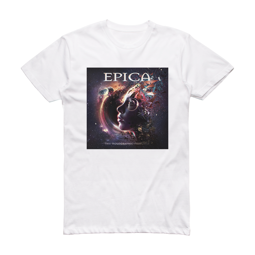 Epica The Holographic Principle Album Cover T Shirt White Album Cover