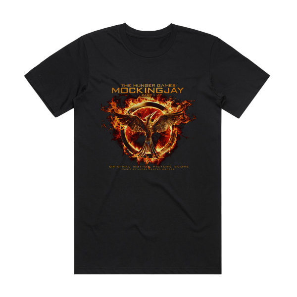 James Newton Howard The Hunger Games Mockingjay Part 1 2 Album Cover T-Shirt Black