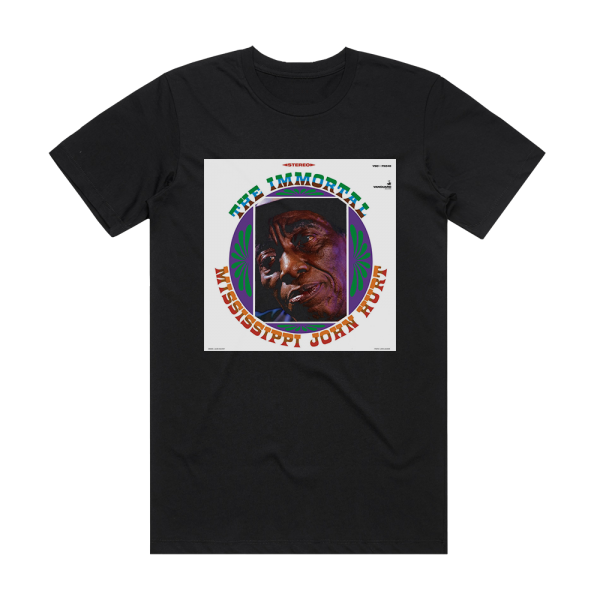 Mississippi John Hurt The Immortal Mississippi John Hurt Album Cover T-Shirt Black