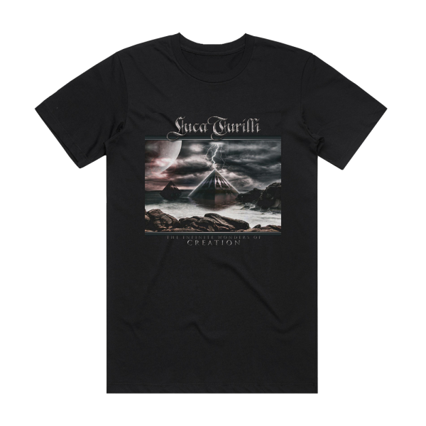 Luca Turilli The Infinite Wonders Of Creation Album Cover T-Shirt Black