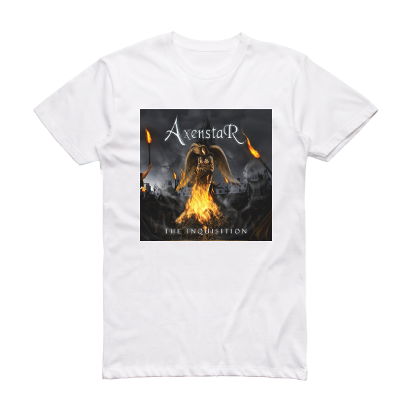 Axenstar The Inquisition Album Cover T-Shirt White