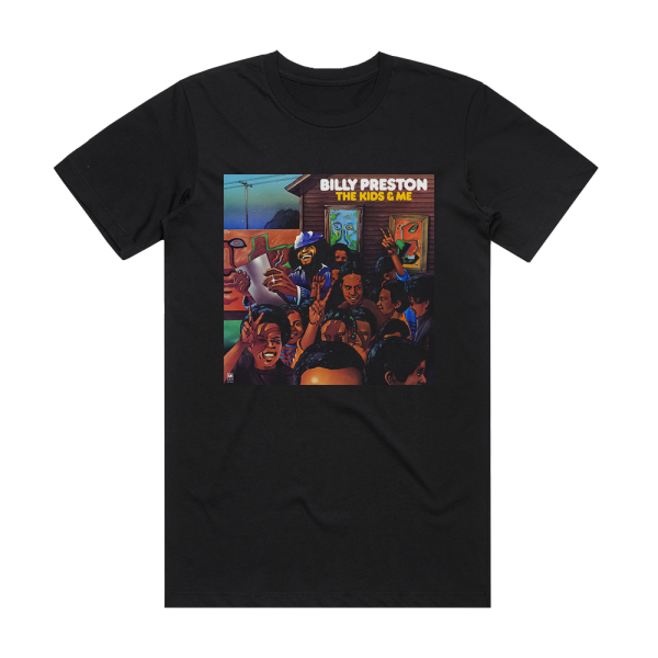 Billy Preston The Kids Me Album Cover T-Shirt Black