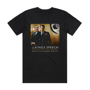 Alexandre Desplat The Kings Speech Album Cover T-Shirt Black