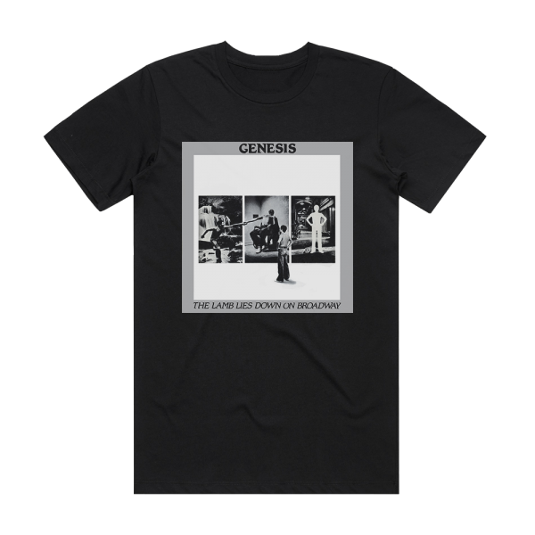 Genesis The Lamb Lies Down On Broadway 2 Album Cover T-Shirt Black