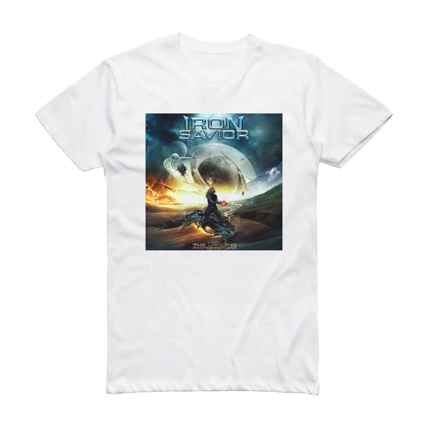 Iron Savior The Landing Album Cover T-Shirt White