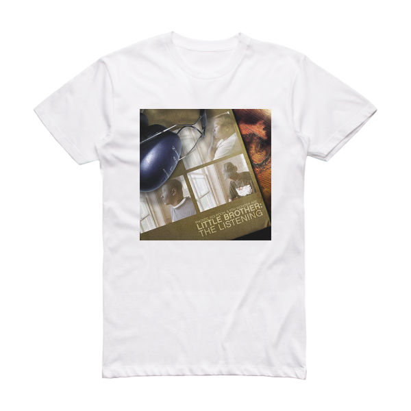 Little Brother The Listening Album Cover T-Shirt White