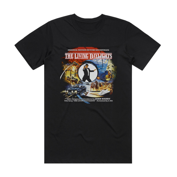 John Barry The Living Daylights Album Cover T-Shirt Black