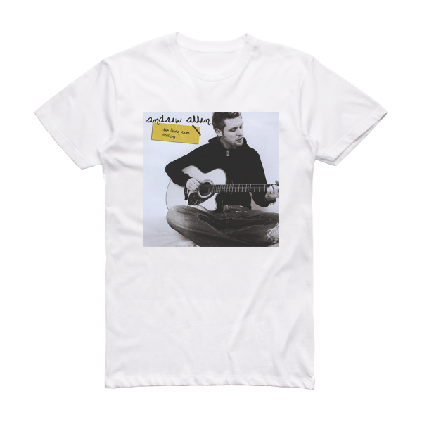 Andrew Allen The Living Room Sessions Album Cover T-Shirt White