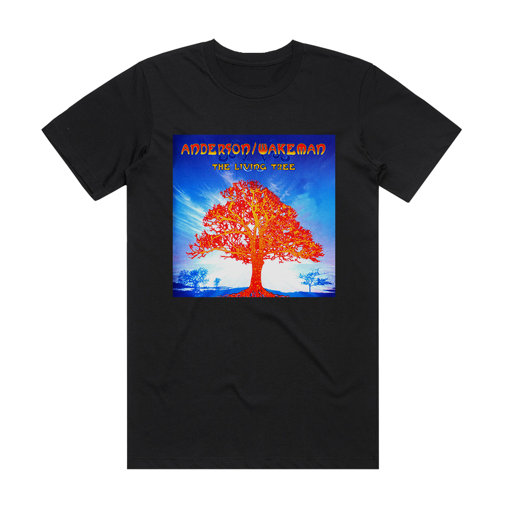 Jon Anderson The Living Tree 1 Album Cover T-Shirt Black