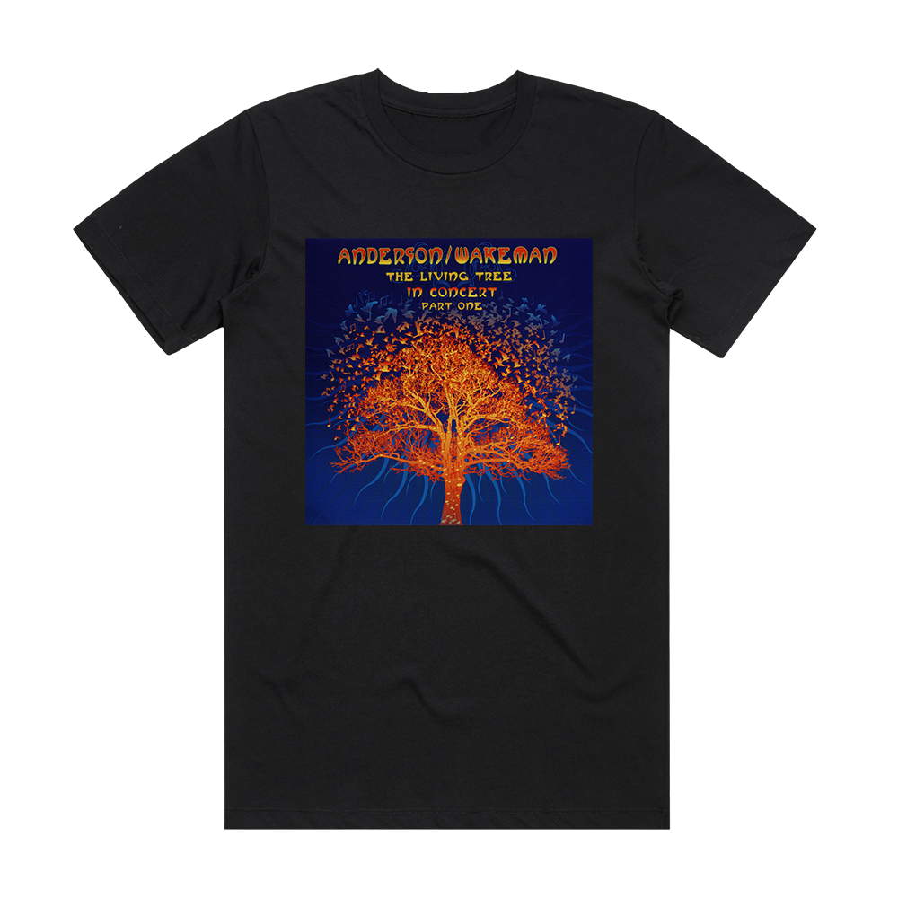 Jon Anderson The Living Tree 2 Album Cover T-Shirt Black