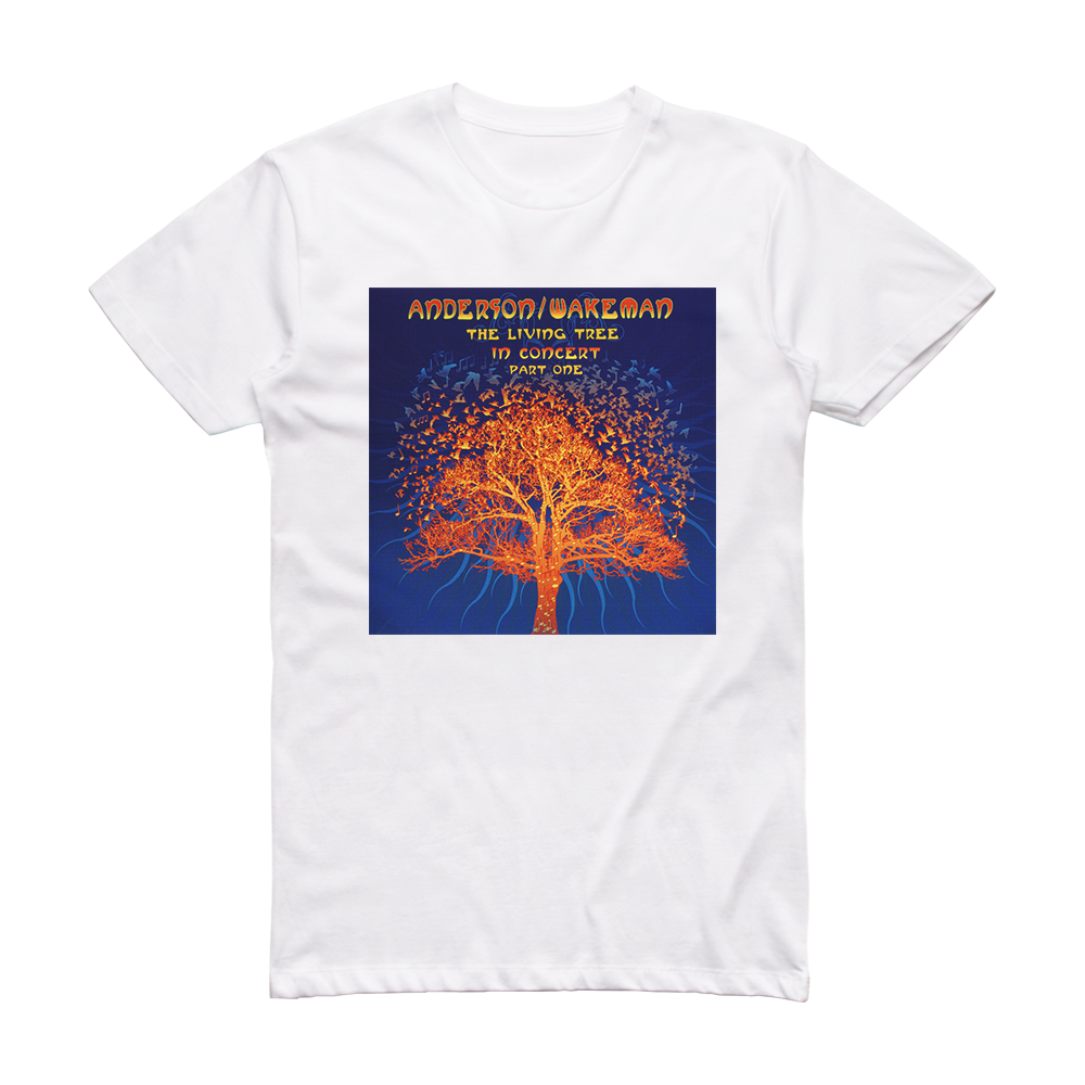Jon Anderson The Living Tree 2 Album Cover T-Shirt White – ALBUM COVER ...