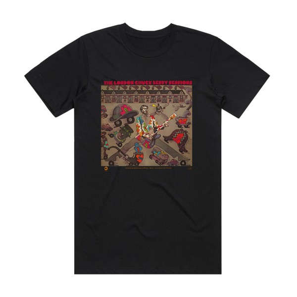 Chuck Berry The London Chuck Berry Sessions Album Cover T-Shirt Black