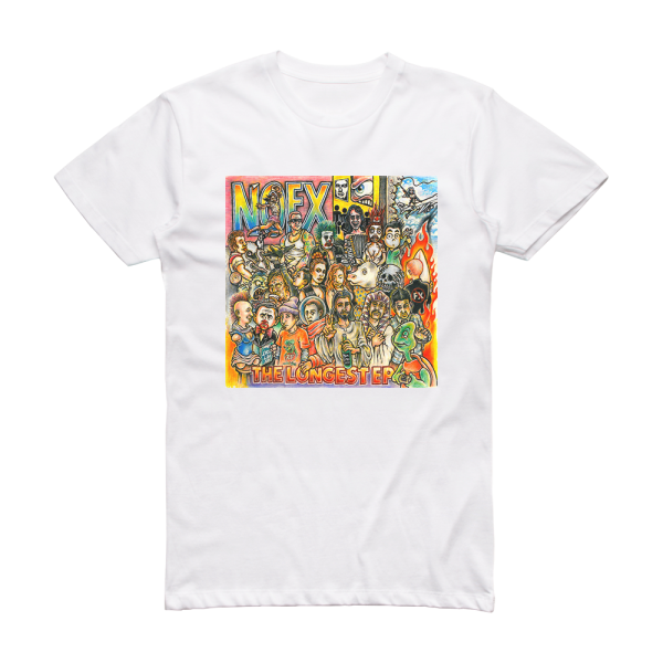 NOFX The Longest Ep Album Cover T-Shirt White