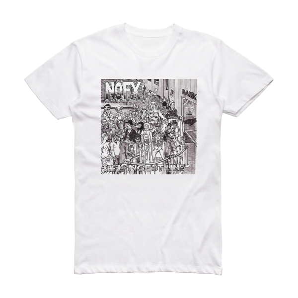 NOFX The Longest Line Album Cover T-Shirt White