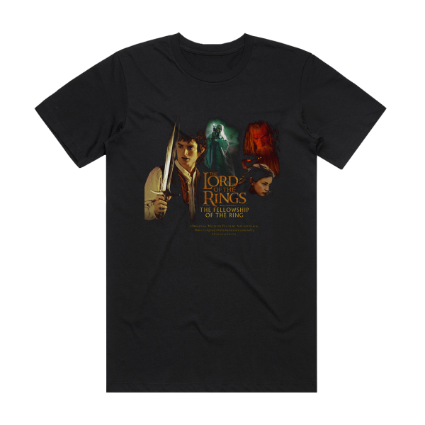 Howard Shore The Lord Of The Rings The Fellowship Of The Ring 1 Album Cover T-Shirt Black