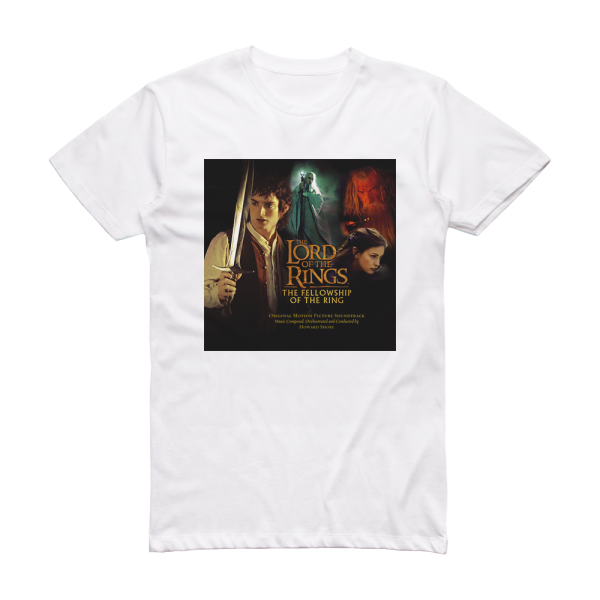 Howard Shore The Lord Of The Rings The Fellowship Of The Ring 1 Album Cover T-Shirt White