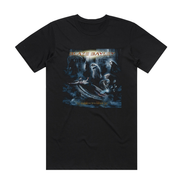 Blaze Bayley The Man Who Would Not Die Album Cover T-Shirt Black