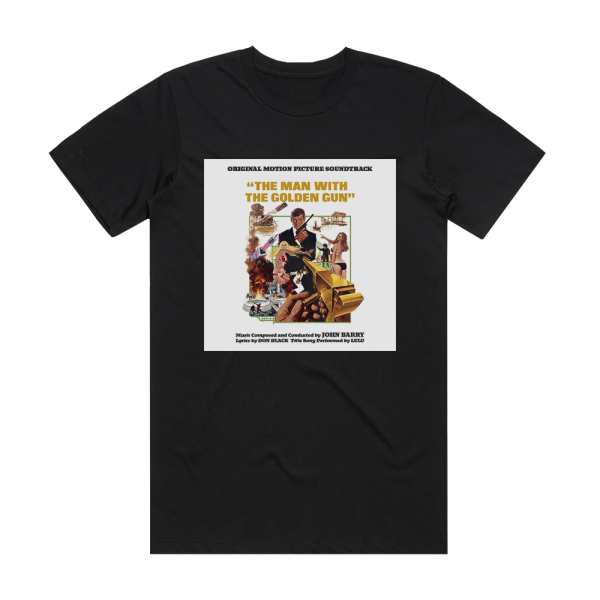 John Barry The Man With The Golden Gun Album Cover T-Shirt Black