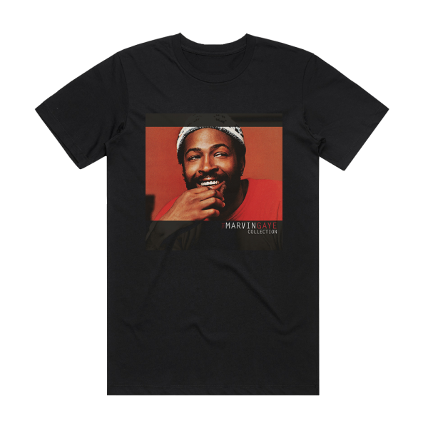 Marvin Gaye The Marvin Gaye Collection Album Cover T-Shirt Black