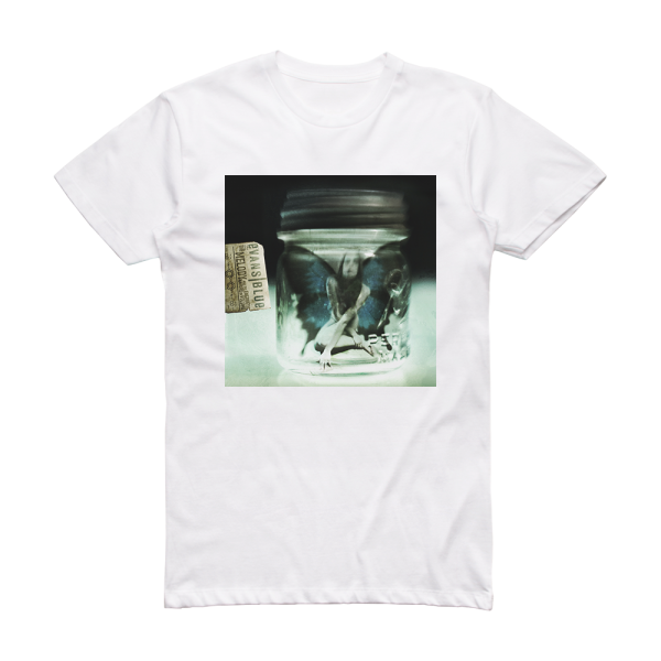 Evans Blue The Melody And The Energetic Nature Of Volume Album Cover T-Shirt White