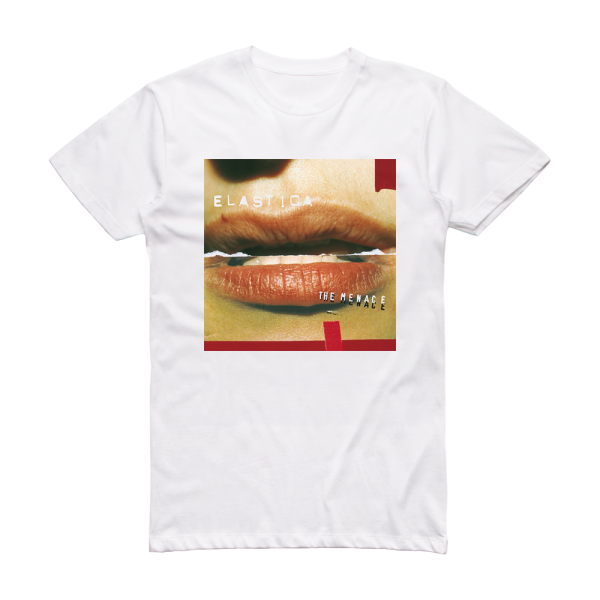 Elastica The Menace Album Cover T-Shirt White