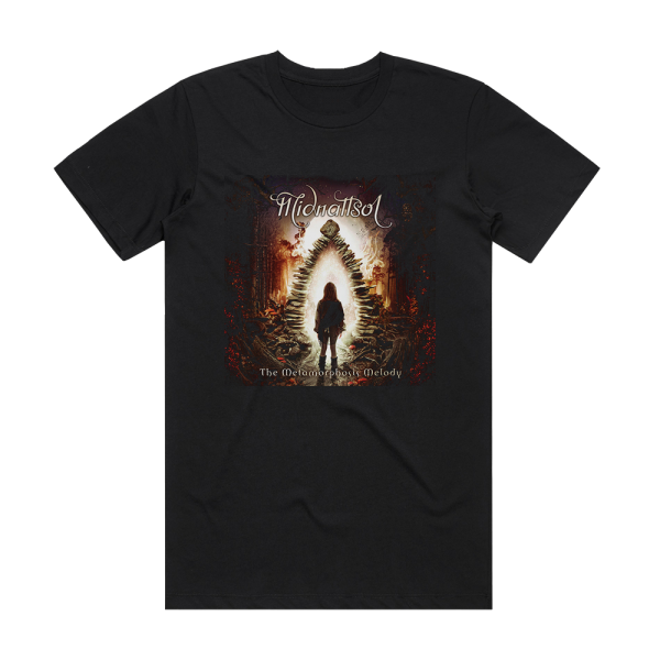 Midnattsol The Metamorphosis Melody Album Cover T-Shirt Black